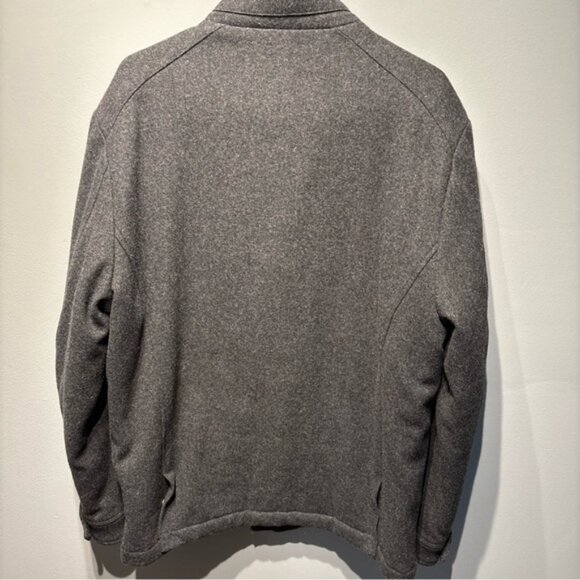 MURANO MEN'S CHARCOAL GRAY WOOL BLEND MILITARY STYLE‎ JACKET Puffer Lining SZL - Picture 2 of 16